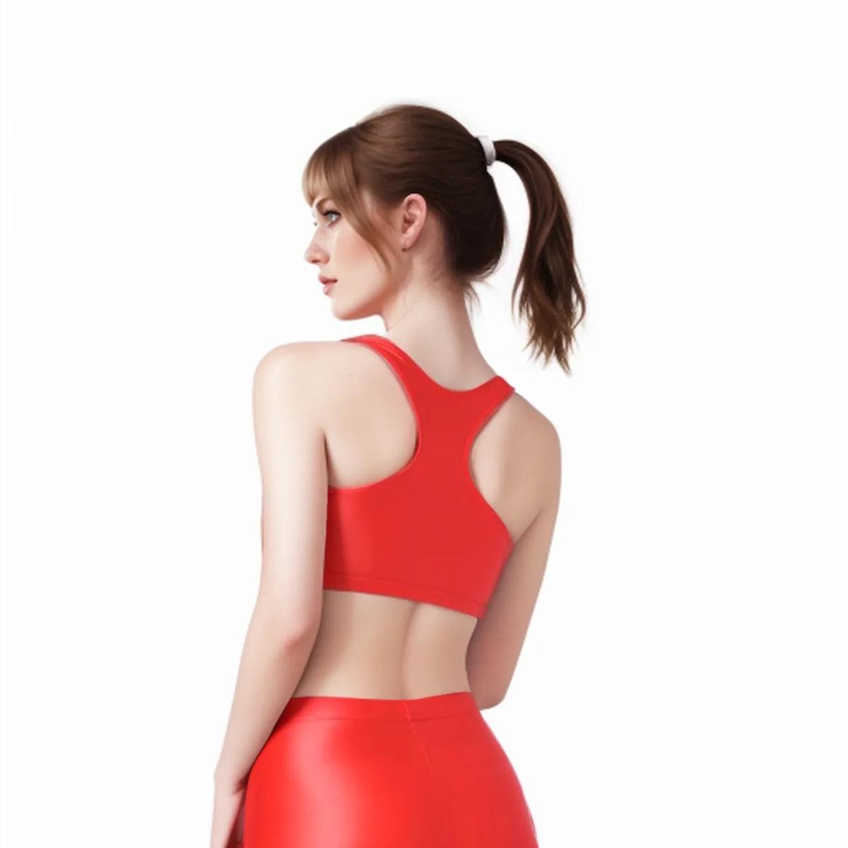 MJINM Women Sexy Glossy Satin Sports Bras Seamless Racerback Vest Tops Gym Running Crop Tops Breathable Beaut Underwear Vocation