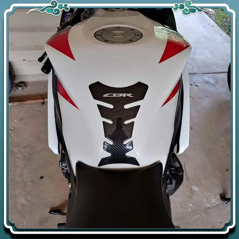 

ABTU-Carbon Fiber Motorcycle Tank Pad Gas Oil Fuel Tank Pad Protector For Honda CBR600 1000 954 929 900 RR, CBR250 300 500 R