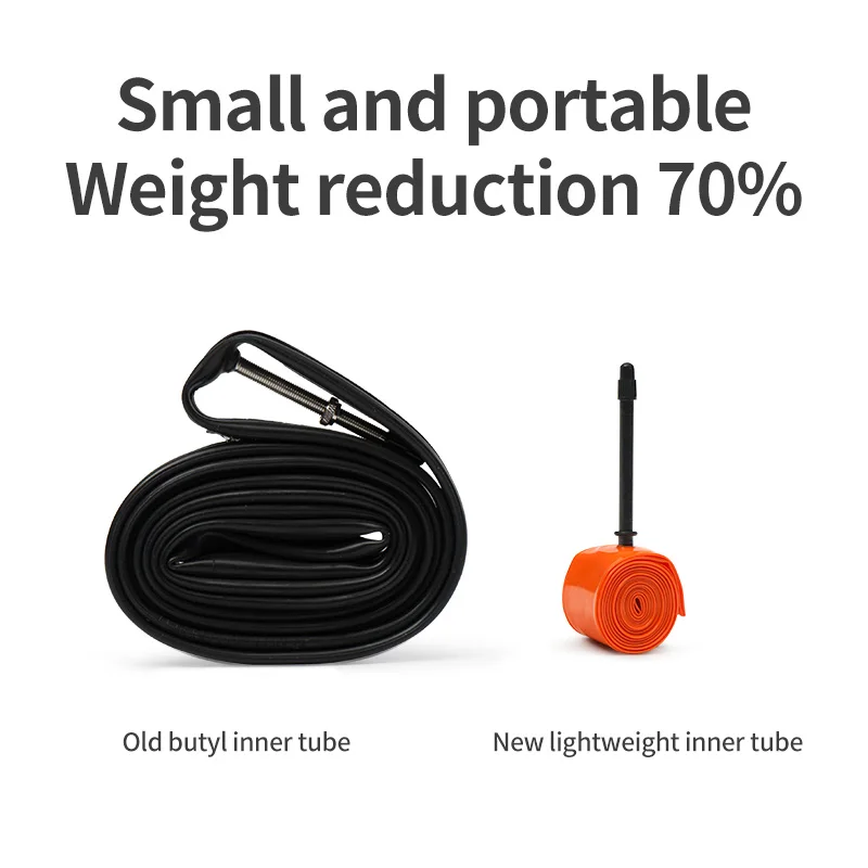 Bicycle Inner Tube Ultralight Cycling Tpu Tube 700c 18 23 25 28 Road Bike Tires 45mm 65mm 85mm Length French Valve Bicycle Parts