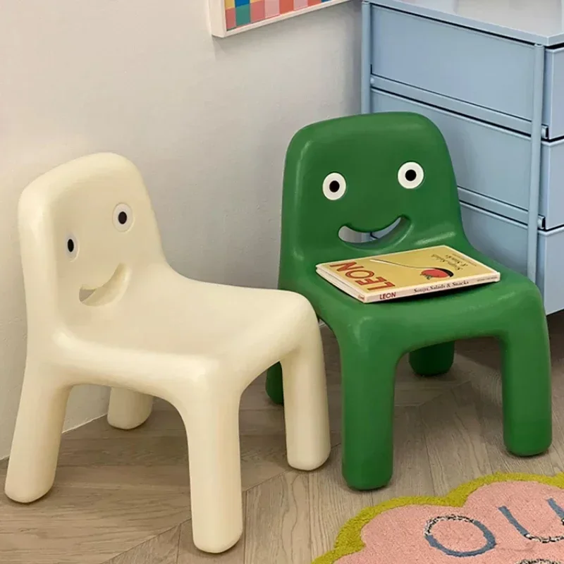 Living Room Ins Smiley Chair Backrest Chair stools Study Stool Writing Pupils Plastic Environmentally Friendly  Plastics Chair