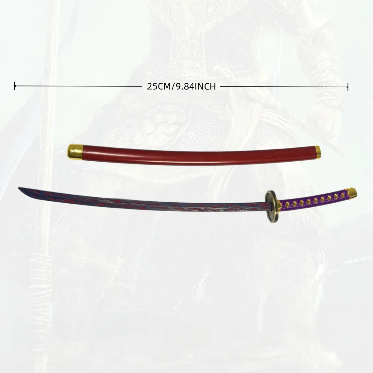 9.8 inch Bleach Yamamoto Genryuusai Metalen Katana Zwaard Katana Originele Samurai Sabel Ninja Mes Cosplay Accessoires Prop Speelgoed