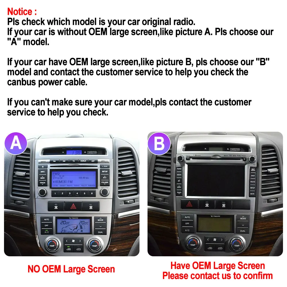 Android 13 Car Radio For Hyundai Santa Fe 2 2006-2012 Carplay Auto Multimedia Stereo 360 Camera Navi GPS Intelligent Video DVD