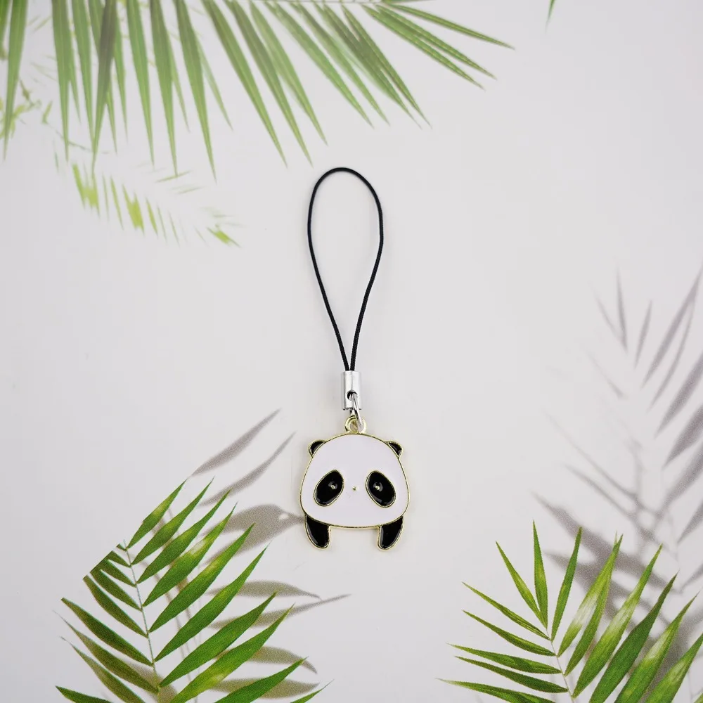 

Key Holder Panda Cute Phone Strap Cartoon Animal Phone Charm Lanyard Portable Lightweight Mobile Phone Pendant U Disk Pendant
