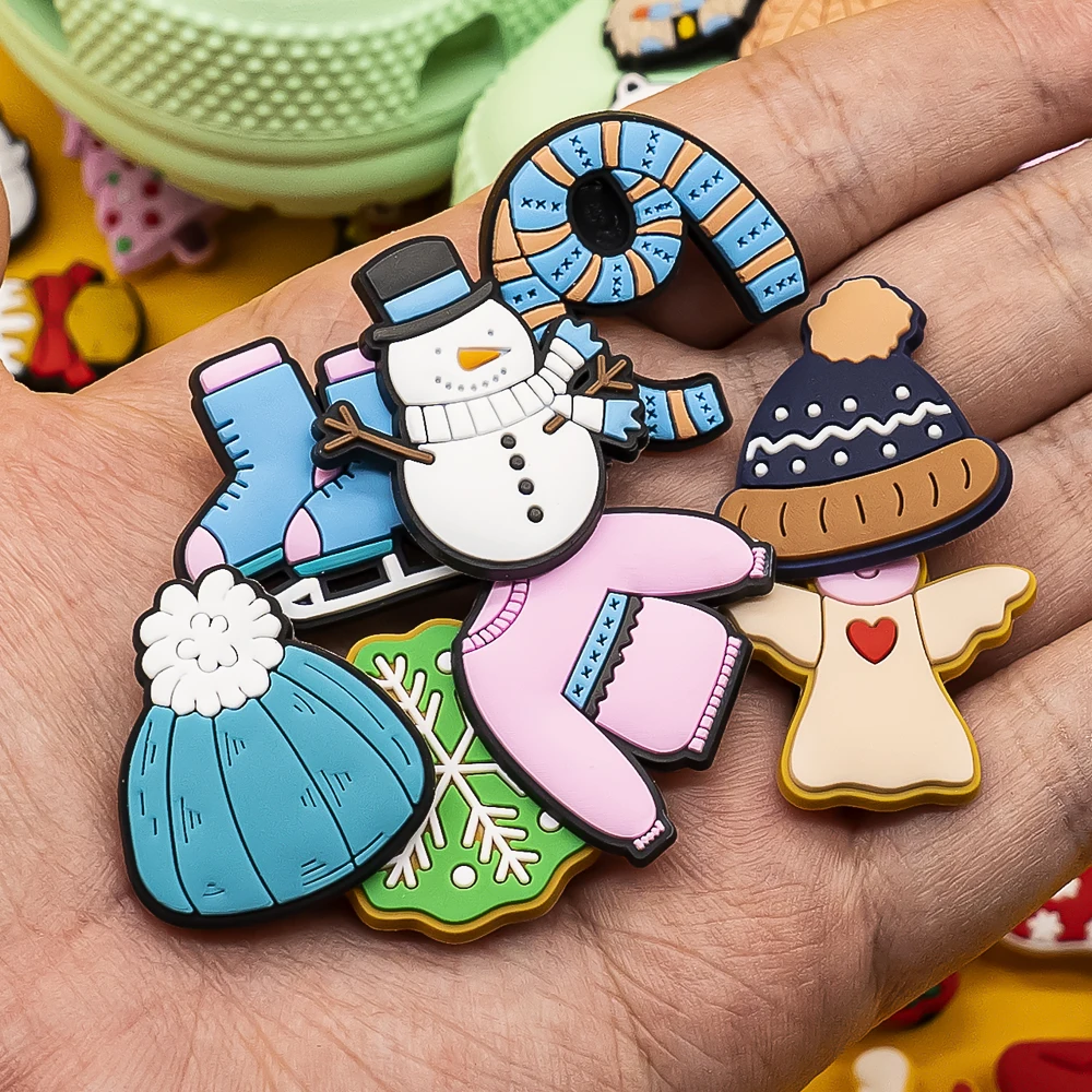 1/20/50 قطعة عيد ميلاد سعيد الأحذية السحر للرجال النساء الاطفال سانتا عيد الميلاد قبعة دبابيس الأحذية زينة اكسسوارات الحفلات هدية حلية #3