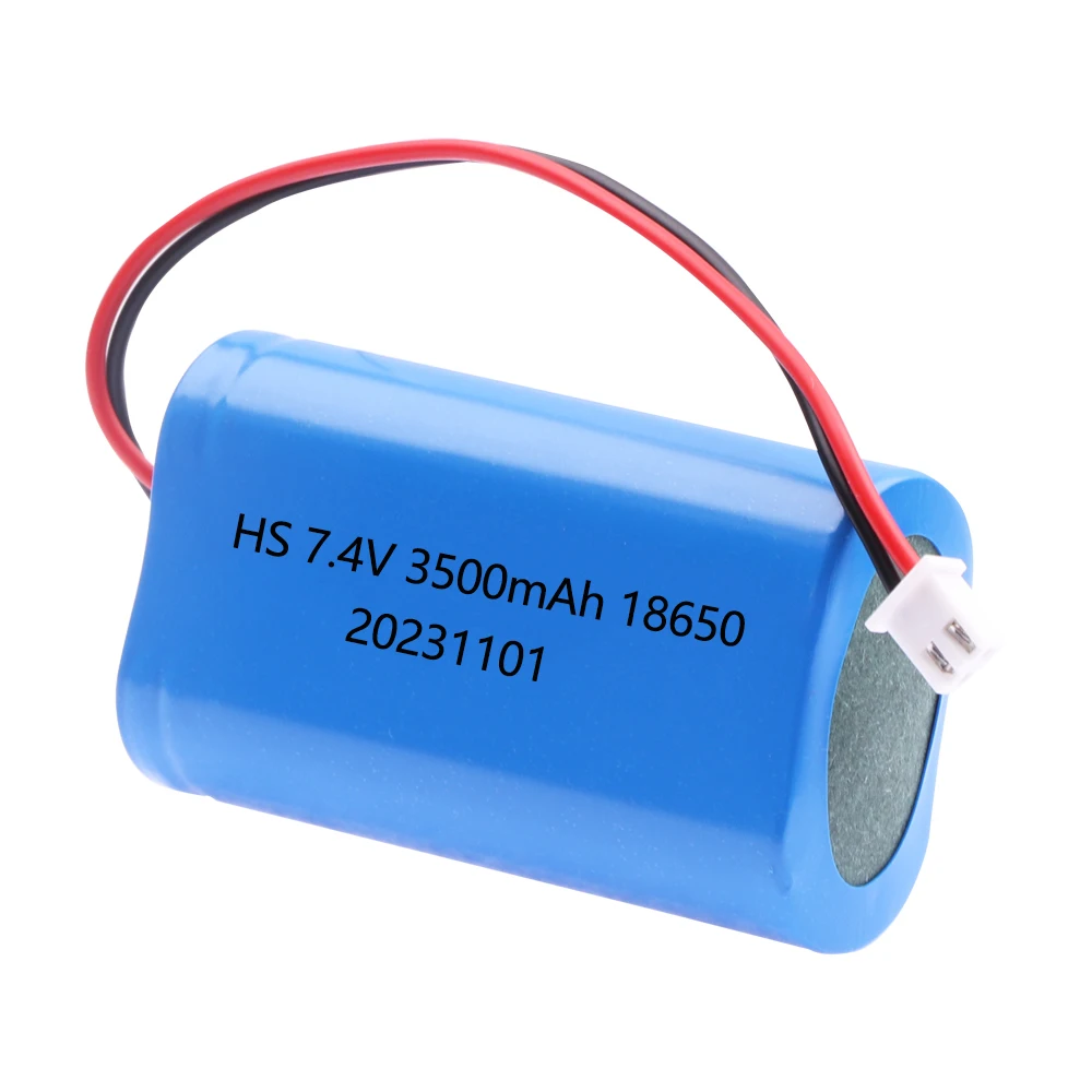 7.4V 18650 Battery Pack 2S Batteries XH2.54 PLUG 1500mah 3000mah 3500mah 4000mah 3000mah 3400mah Rechargeable battery Plug+PCB