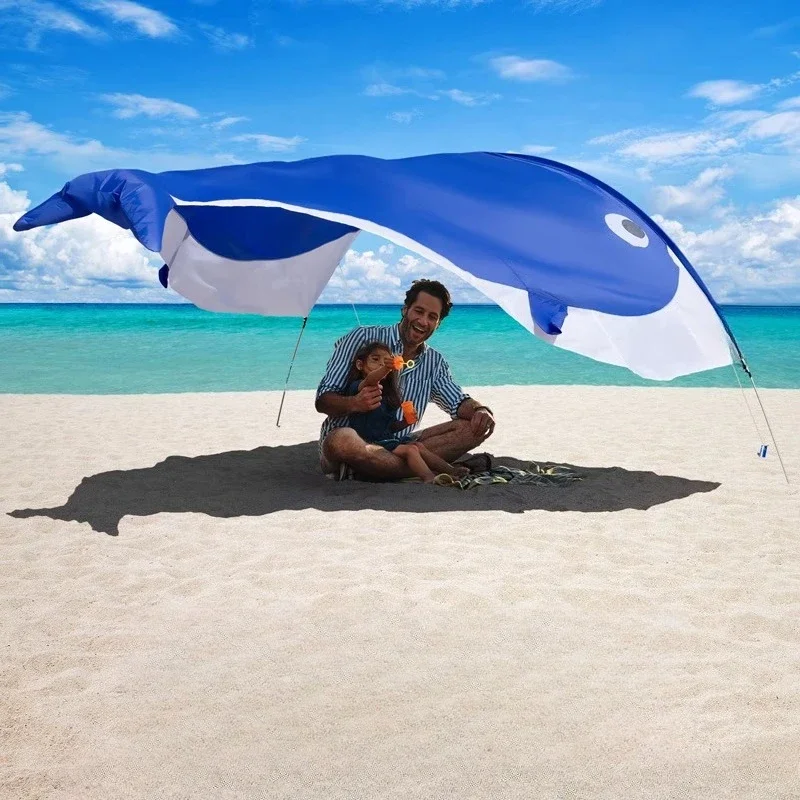 

Wind beach sunshade tent is only 1KG and can accommodate 2-3 people. The installation is fast and easy.