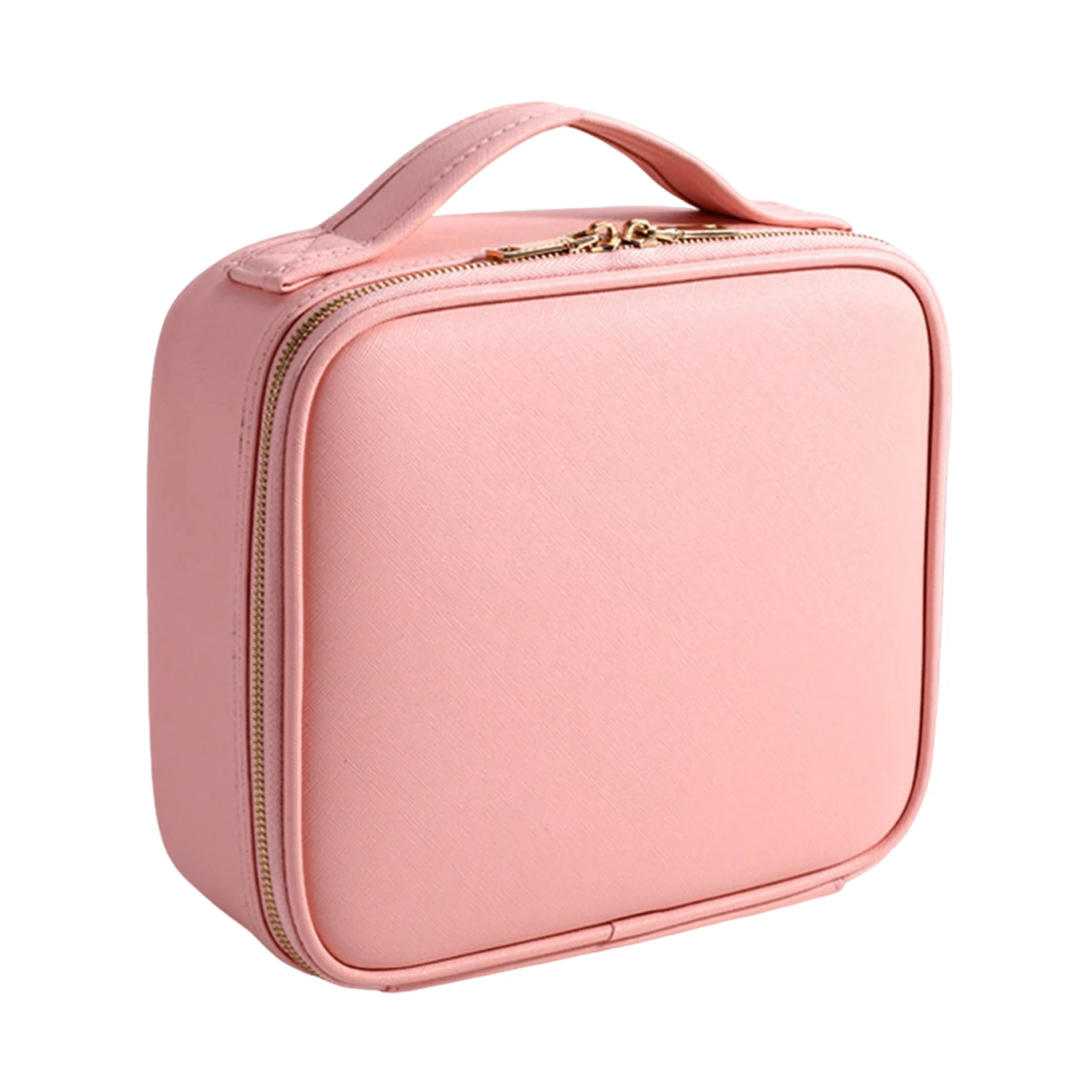 

Нейлоновая дорожная косметичка с регулируемыми разделителями для женщин (розовая)