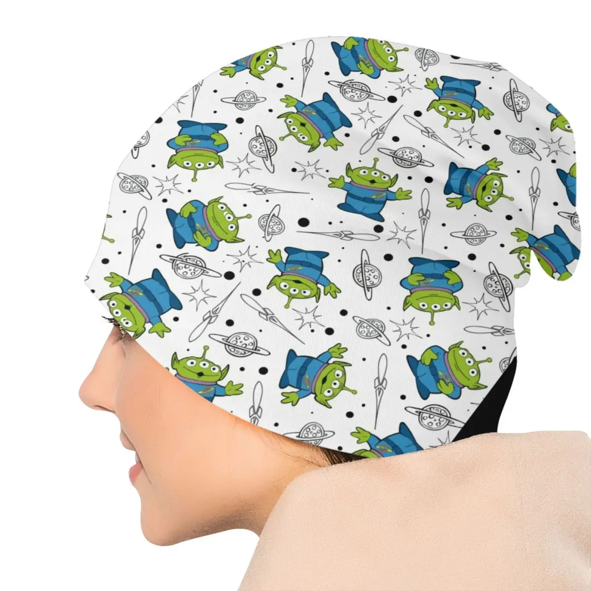 مخصص لعبة قصة الأخضر الأجانب Skullies Beanies قبعات الشارع الشهير شتاء دافئ الرجال النساء محبوك قبعة للجنسين الكبار بونيه القبعات