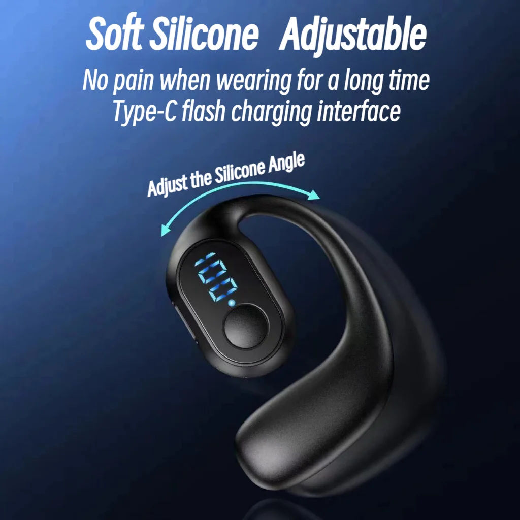 Auricular KY2 PRO inalámbrico Bluetooth 5,3, pantalla LED de alimentación, batería de larga duración, Control de botón, Audio HiFi 3D para uso diario