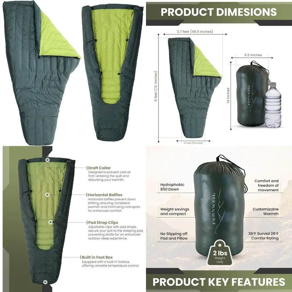 Ultralight Down Quilt Sleeping Bag 1