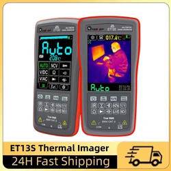 ET13S 192*192 Thermal Imager Camera 9999 Counts Digital Multimeter 2 in 1 IR Camera for Automobile Pipe Heating Inspect