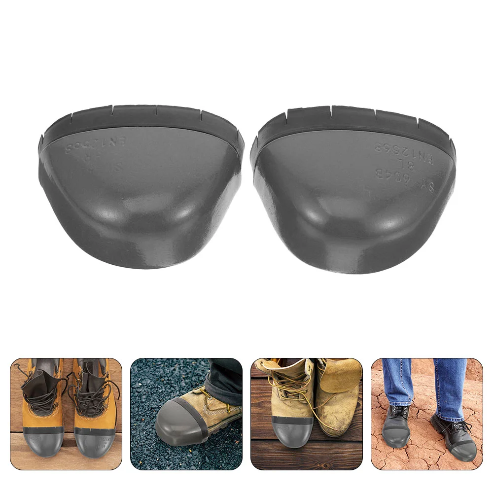 Inserções de dedo do pé de aço boné de proteção do trabalho sapatos de trabalho para homens capas protetoras aldult guarda palmilhas tênis