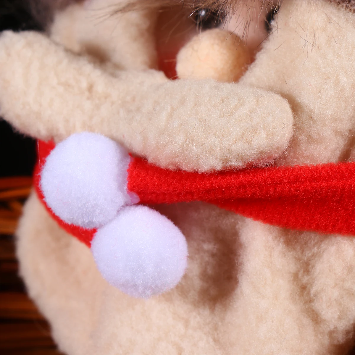 

10Pcs Christmas Pet Scarf White Ball Small Dog Cat Puppy Kitten Soft Comfortable Holiday Party Christmas Pet Scarf