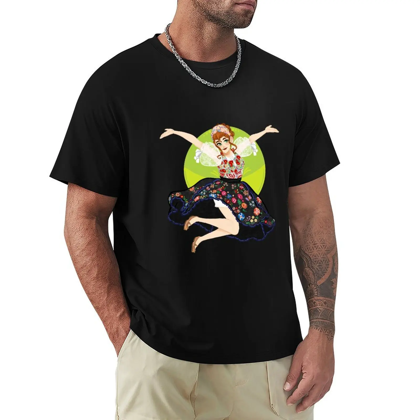 

Traditional Slovak Girl 2 T-Shirt summer shirt blue archive t shirts for men cotton