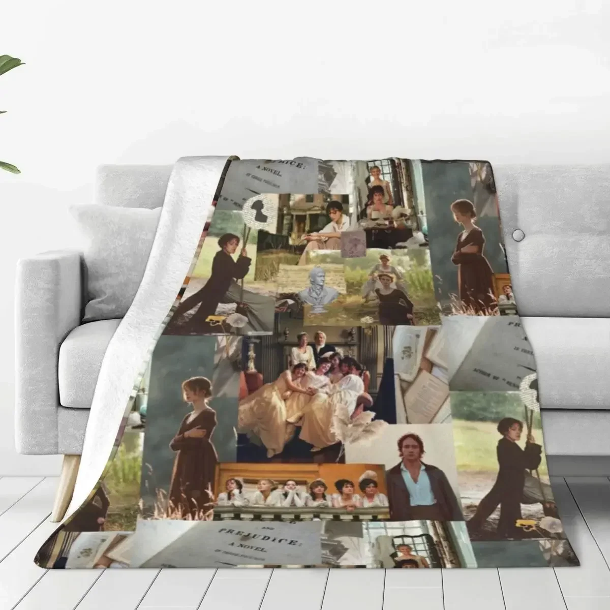 

3D Printed baby blanket Pride And Prejudice Flannel babes carpet Soft Romance blankets Winter Travel Chair Sofa Bed Bedspread