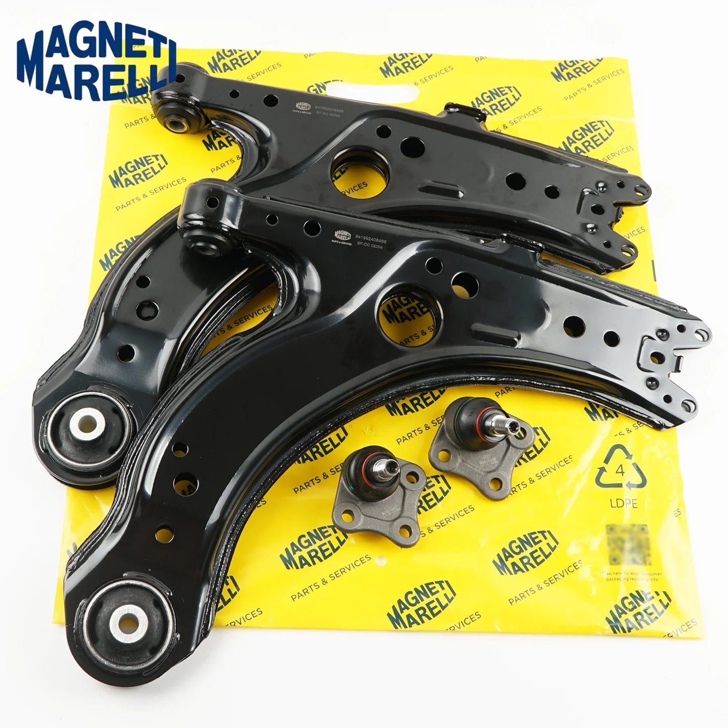 Juego de 2/4 Piezas 1J0407151C Brazos de Control de Suspensión Delantera de Alta Calidad para VW Jetta Bora Golf Beetle IV MK4 MK3 para Audi A3 Octavia