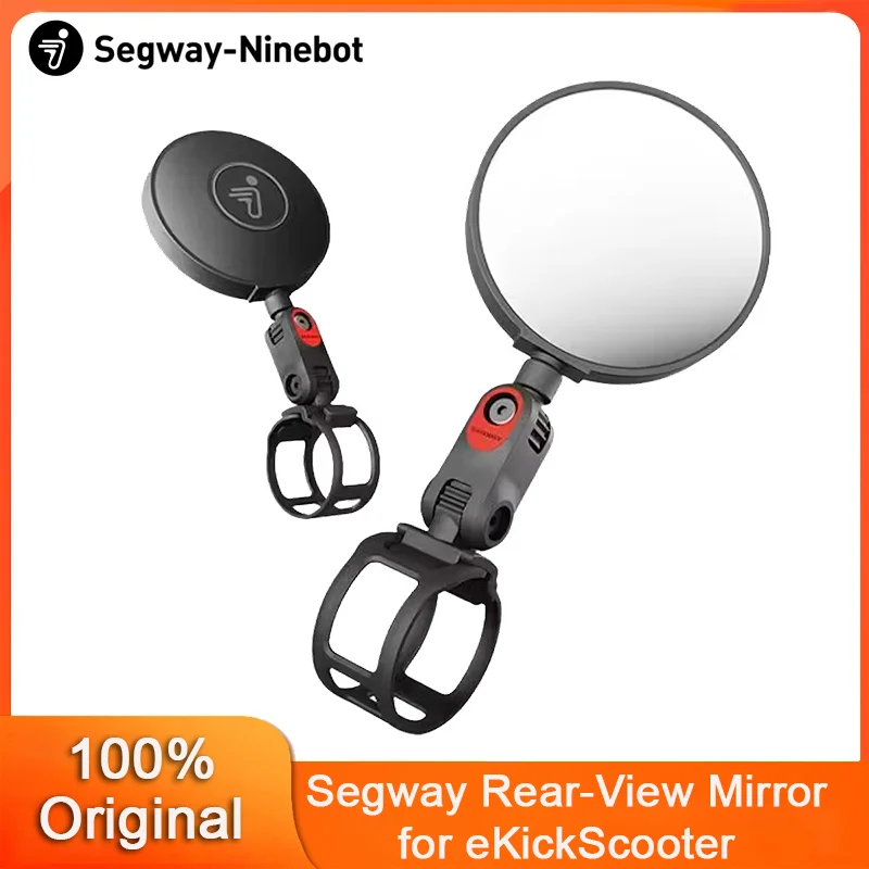 Espelho retrovisor original para ninebot, segway zt3 pro gt3 g3 g2 g30 f3 pro e3 e2 pro scooter 360 °   Espelhos convexos de rotação