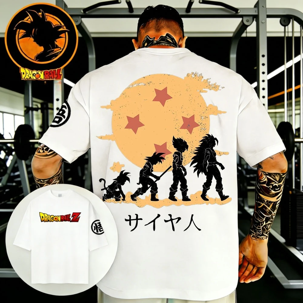 Dragon Ball 2026 New Cotton Master Roshi Printed Son Goku Fitness Men's Clothing T-shirt Vintage Harajuku T-shirt Top Y2k.summer