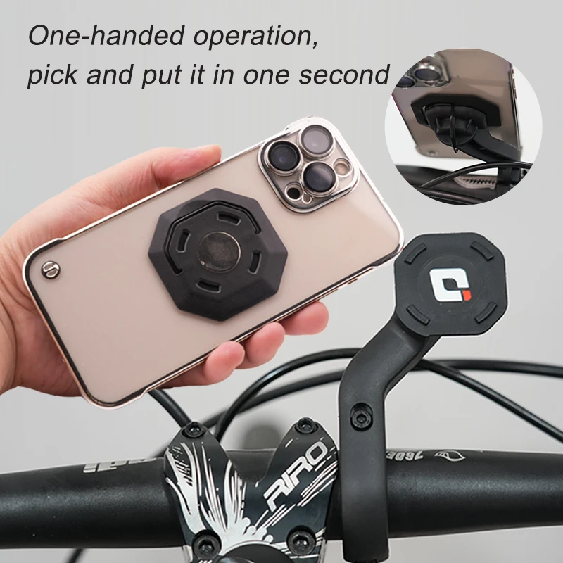 ODI Magnetic Attraction Bicycle Phone Holder Portable Bike Smartphone Magnetic Holder Durable Cycling Phone Mount Bike Equipment