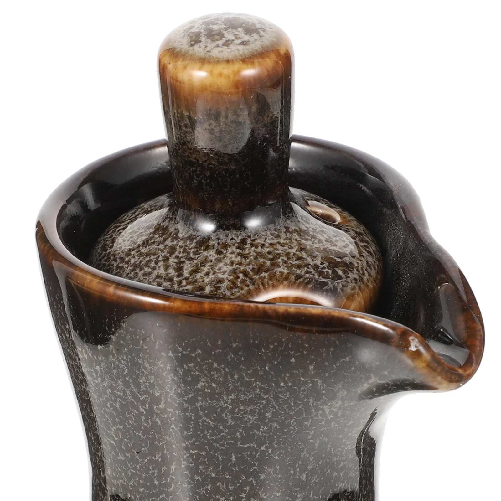 Botella de condimento de estilo japonés, olla de aceite de cerámica para aceite de oliva, salsa de soja, vinagre, utensilio de cocina, contenedor de especias compacto, cocina
