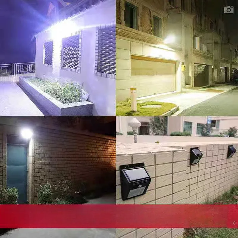 Solar Wall Lamp Outdoor Yard Led Human Body Induction Rural Transformation Waterproof Household Street Lamp