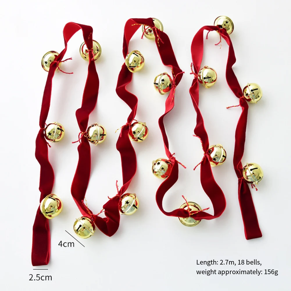 Christmas Celebration Bell String Festive String Elegant Design Lightweight And Easy To Install Multifunctional Use