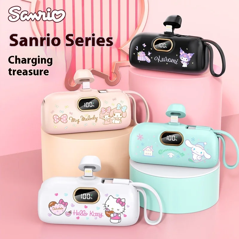 

New Sanrio Wireless Power Bank Mini Capsule Fast Charging Mobile Power Supply Emergency External Battery For Type-C