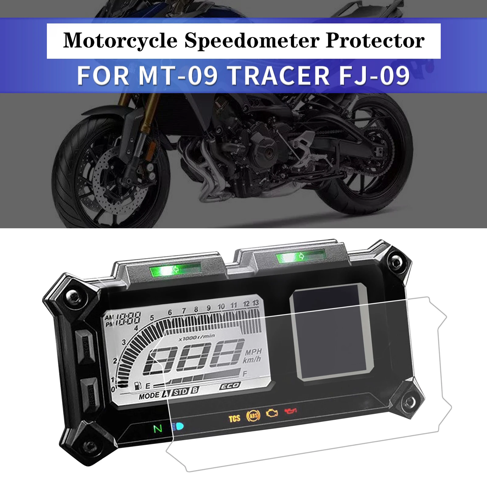 For Yamaha MT-09 MT09 FJ-09 TRACER 900 GT FZ-09 Motorcycle Speedometer Guard Scratch Cluster Screen Protection Film Protector