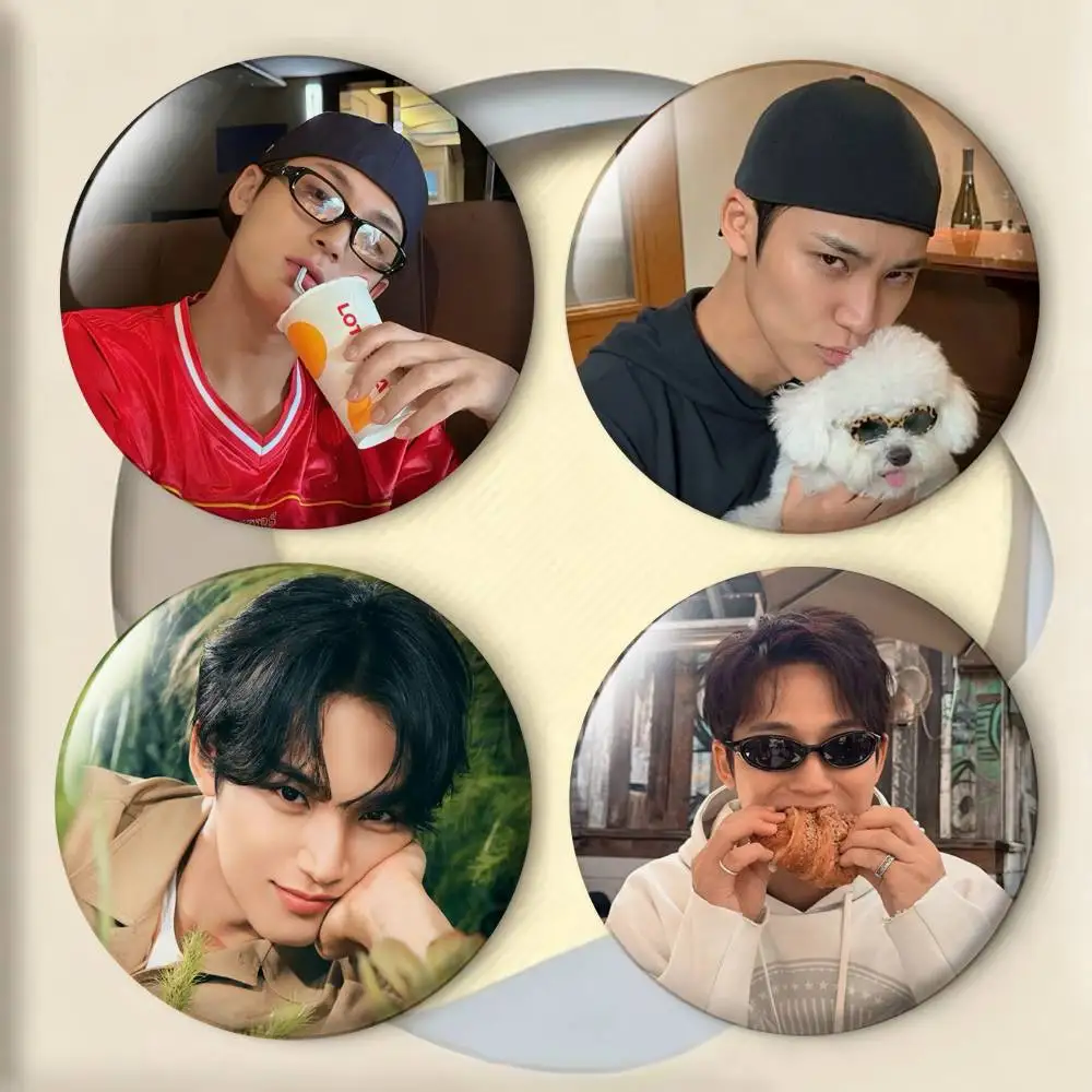 

M-MINGYU Laser Badge Creative Pins Brooch for Bag Clothes Hat Decor Gifts Fans Collect