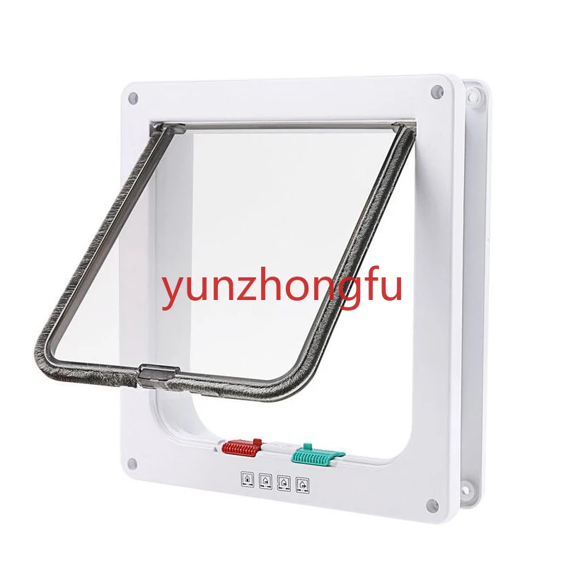 

Two-way Free Entry and Exit Pet Door Cat//dog Door/exit Door Suitable for Installing Wooden/glass Door Openings
