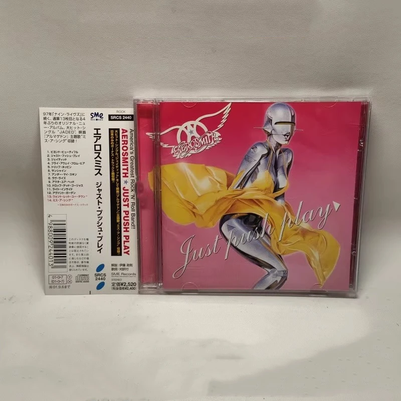Rock Aerosmith Joey Kramer CD de música Just Push Play álbum más allá de la hermosa grabación de música Cosplay Walkman coche insonoras caja regalos