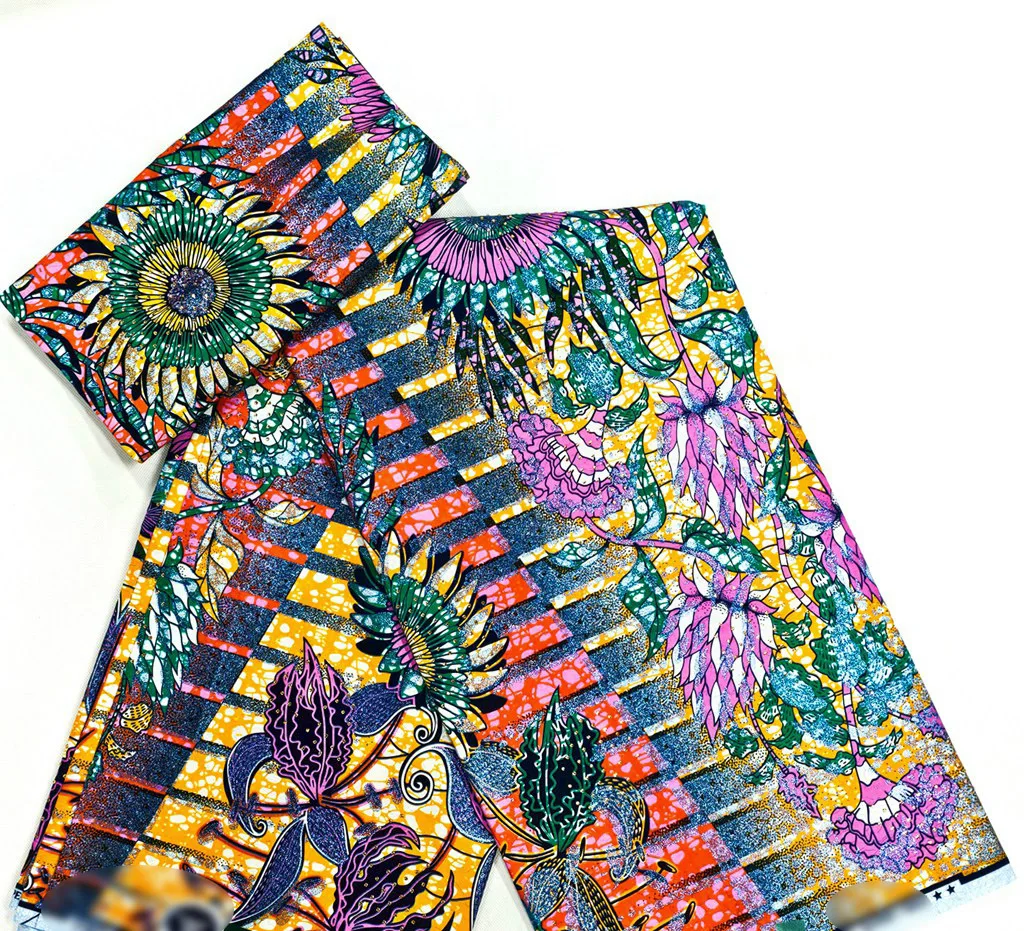 Kain Cetak Lilin Asli Belanda Super Nyaman Terjamin Kualitas Tinggi, Gaun Pagne Belanda Super Mewah Lilin Asli 100% Katun Berhias Batu