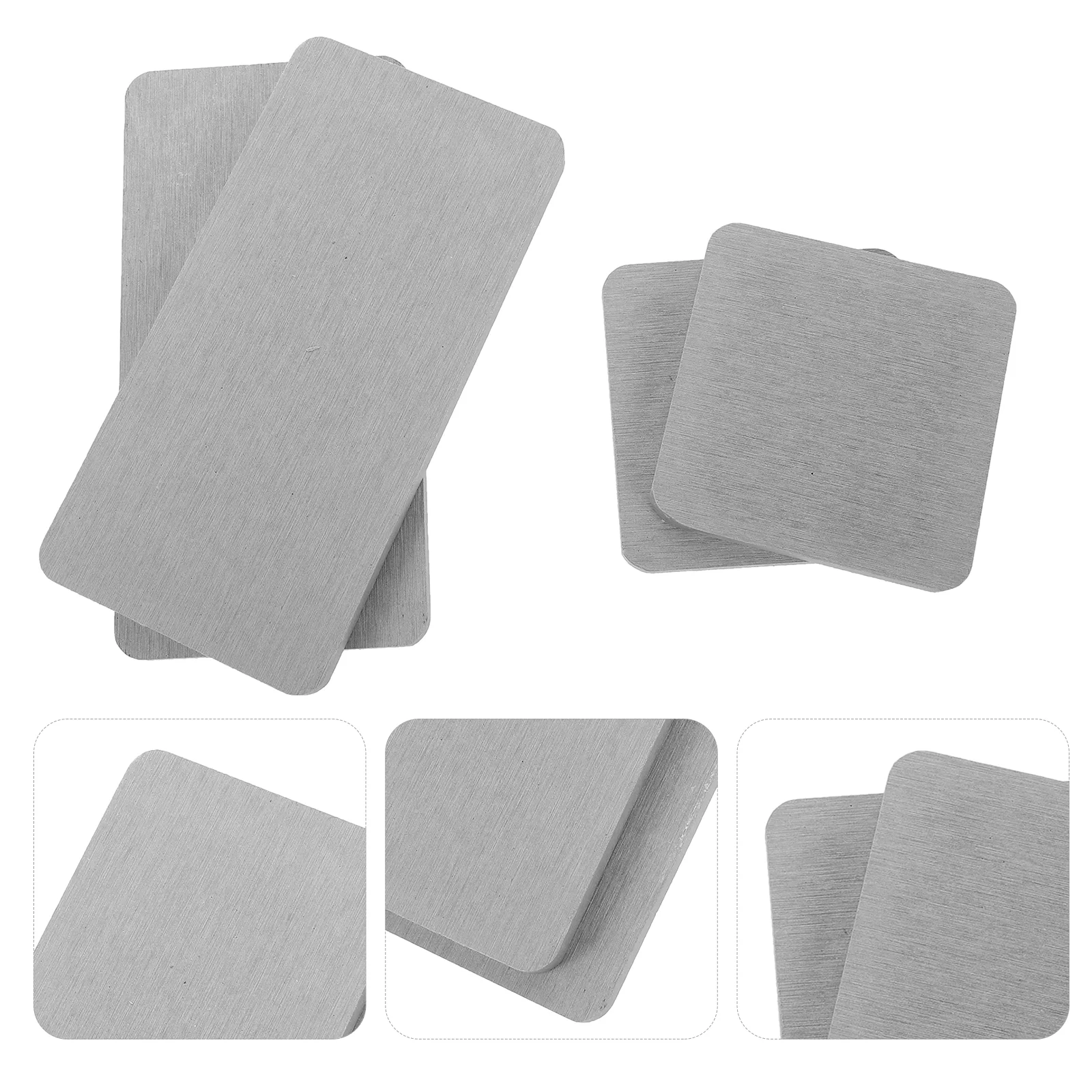 

4 Pcs White Diatomite Absorbent Pad Set for Home Bathroom Kitchen Multi Use Coasters Soap Holder Mats Water Drying Trays Table