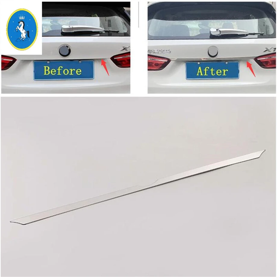 

Car Accessories Rear Trunk Lid Cover Tailgate Trim Door Handle Molding Boot Garnish Bezel Cover Kit For BMW X1 F48 2016 - 2021
