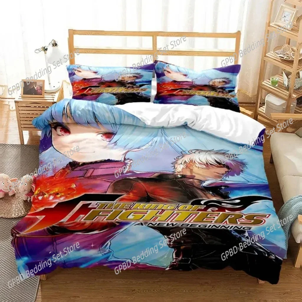 

3D Print Game King of Fighters KOF Bedding Set Bedroom Soft Modern Bedspreads Comefortable Duvet Cover Quilt Cover Pillowcase