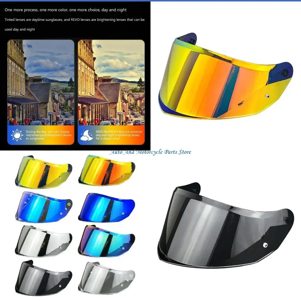 

P9FD Fast Change Sunshades Motorbike Helmets Visors Antifog Wear Resistance For FF808