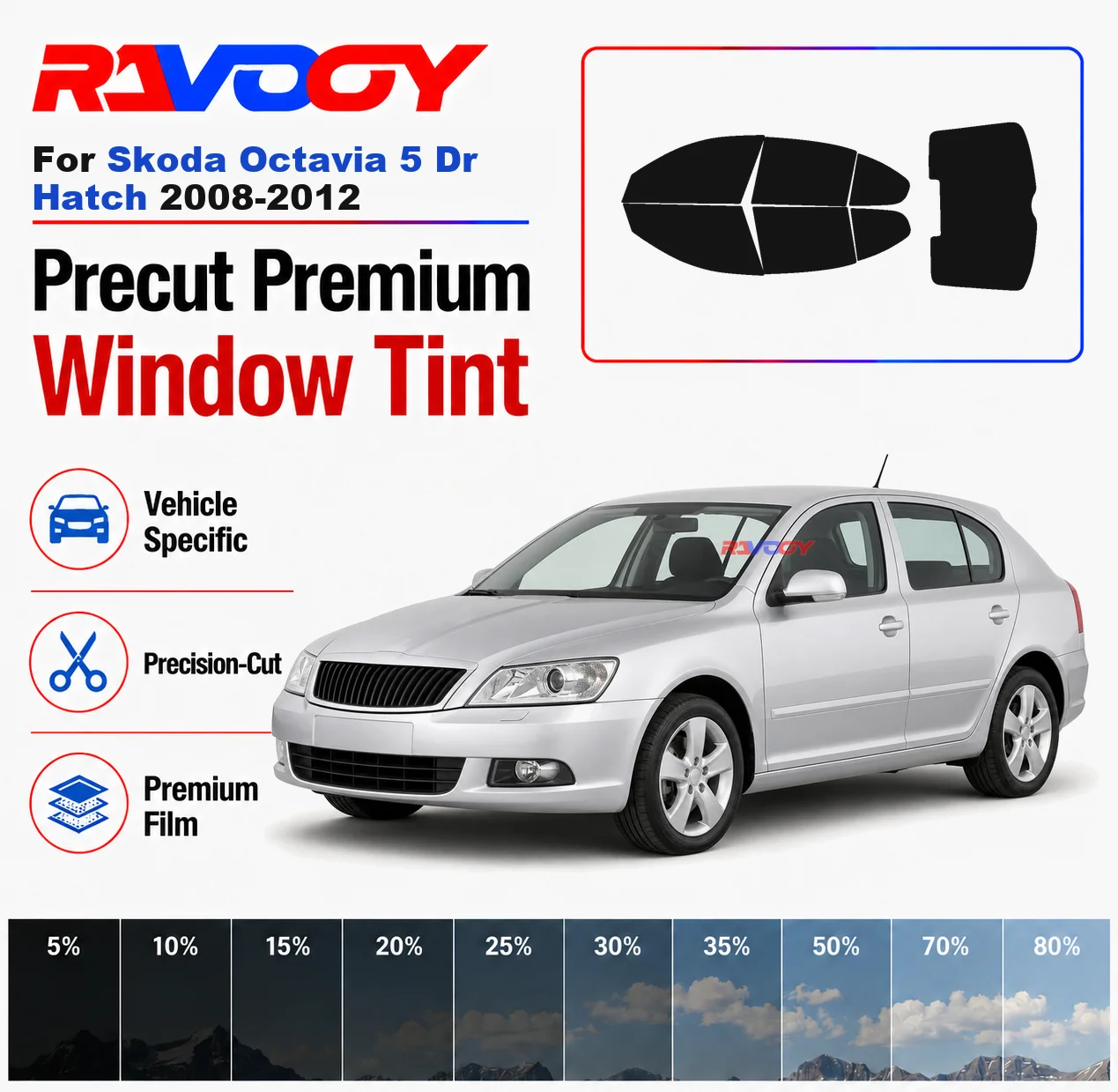 premium-precut-window-tint-kit-front-rear-windows-for-skoda-octavia-5dr-hatch-2008-2012-complete-set-car-solar-nano-ceramic-film