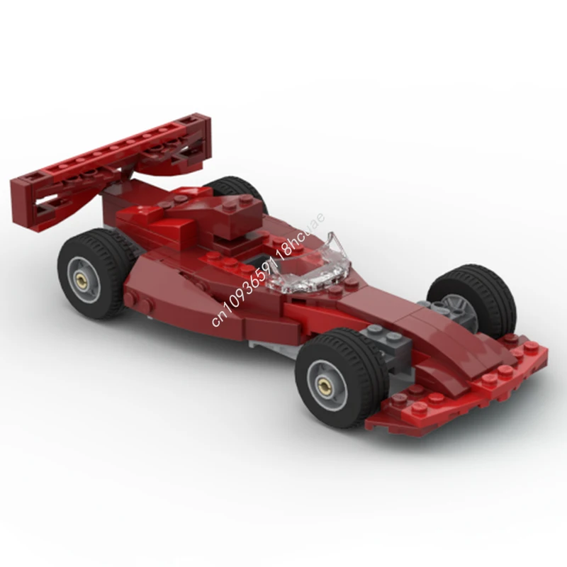 

118 шт. MOC Red Formula 1 Car City Champions Супер автомобильные строительные блоки Игрушка для развития терпения и концентрации