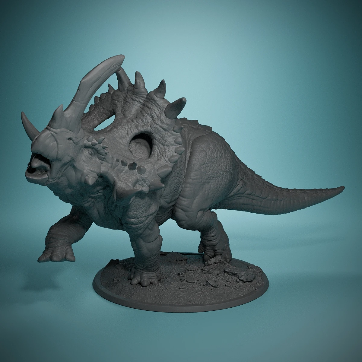 Sinoceratops Alpha D&D Miniature Tabletop Resin Miniatures - Perfect For Tabletop Games & Role Playing! Hand-Painted Miniature