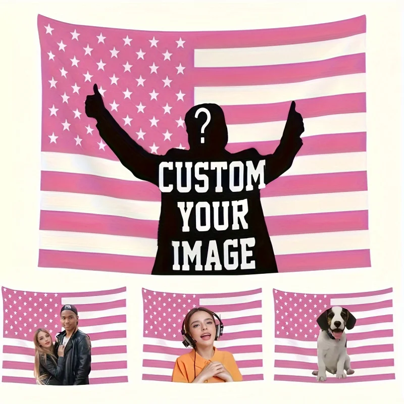 Customizable Polyester Banner Tapestry - Personalize with Your Logo, Text & Images for Weddings, Anniversaries, Parties & More