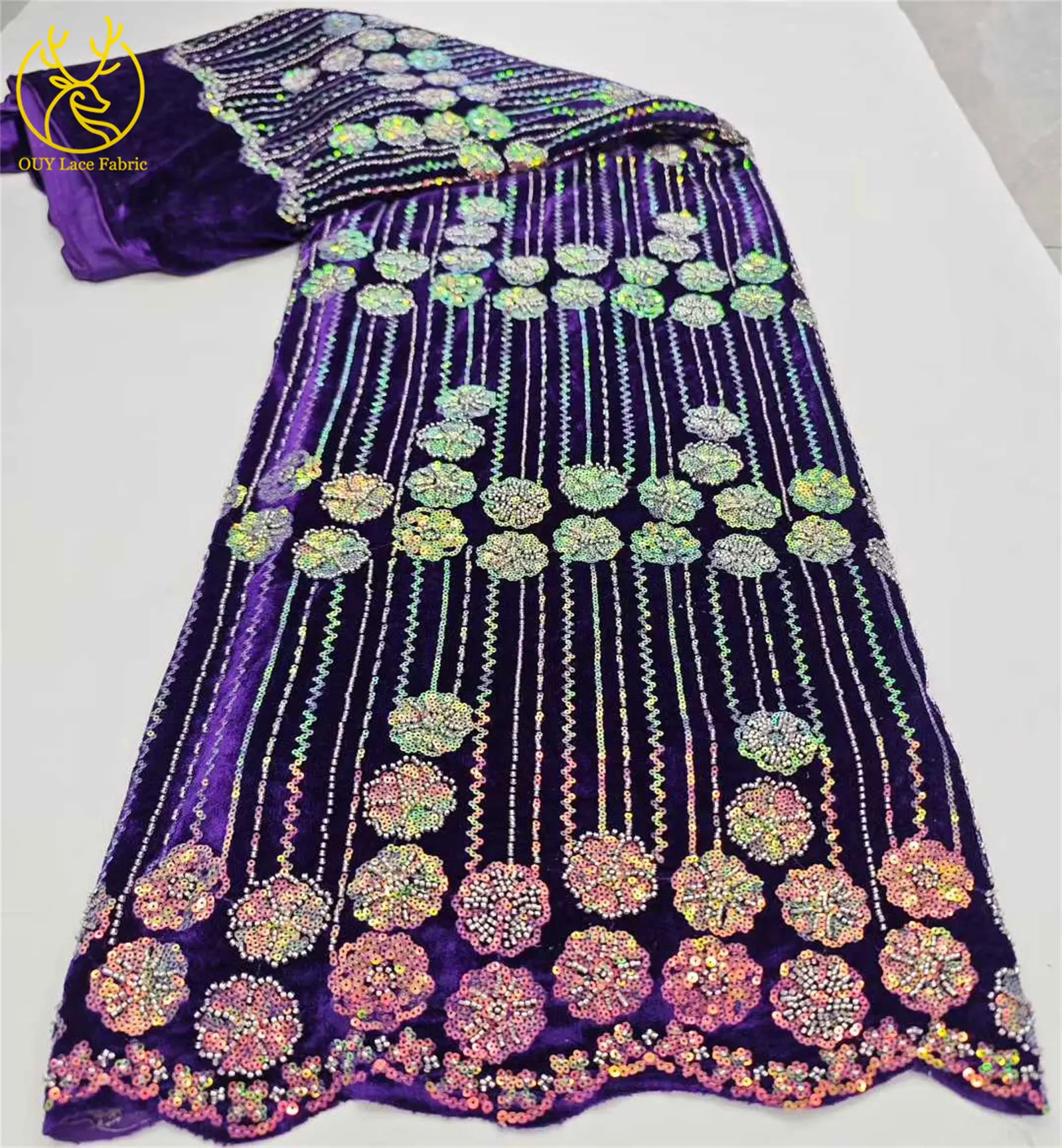 النمط الأفريقي المخملية المخملية الدانتيل تول الدانتيل الفرنسية النيجيري مطرز الترتر شبكة النسيج لامعة السيدات ارتداء اليومي فساتين الحفلات