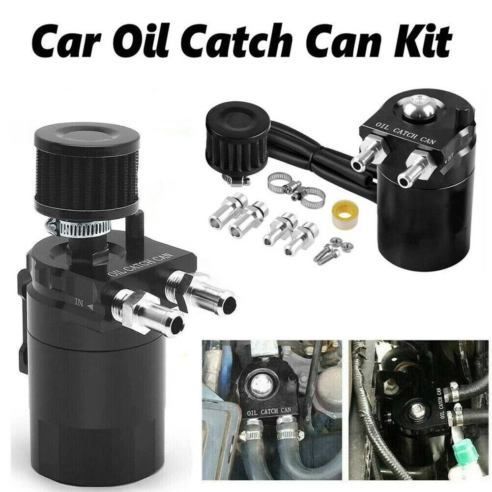 Serbatoio universale per l'accollo dell'olio motore con filtro dell'aria, tubo per la pulizia, serbatoio per il recupero del carburante, contenitore per l'accollo dell'olio per auto e veicoli, 300 ml.