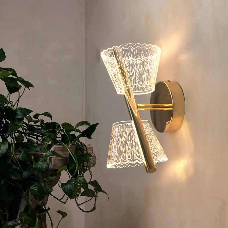 

Modern Luxury Wall Light Scandinavian American Vintage for Bedroom Hallway Staircase Ambient Lighting Home Room Decor Led Lamp
