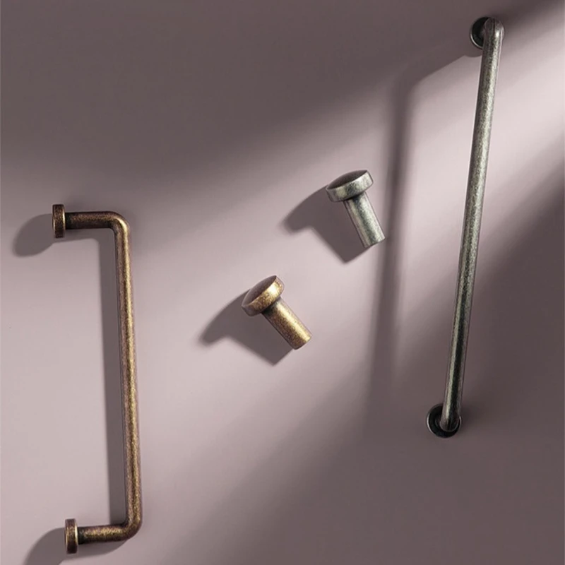 

Handles for Drawers Dresser Bookcase Shoe Cabinet Kitchen Nordic Vintage Furniture Handles Bronze Knobs Useful Accessories