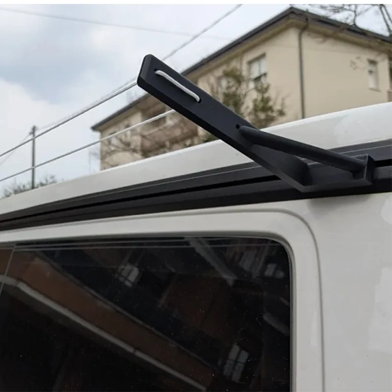 Schwarzer Kunststoff-Kleiderständer für Wohnmobile, geeignet für Wohnwagen und Camping, kompatibel mit Volkswagen California Caravelle T6 Wohnmobil-Zubehör.