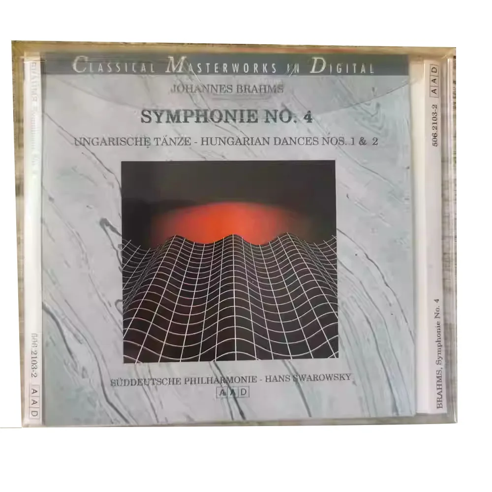 

CD BRAHMS BRAHMS Fourth Symphony HANS SWAROWSKY Классический Rendition of The South German Philharmonic OrchestraClassical Music