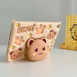 Kids Case for Samsung Galaxy Tab A 8.0 T290 A7 Lite 8.7 T220 A8 10.5 X200 S6 lite 10.4 P610 A9 X110 A9+ 11 X210 with Bear Stand