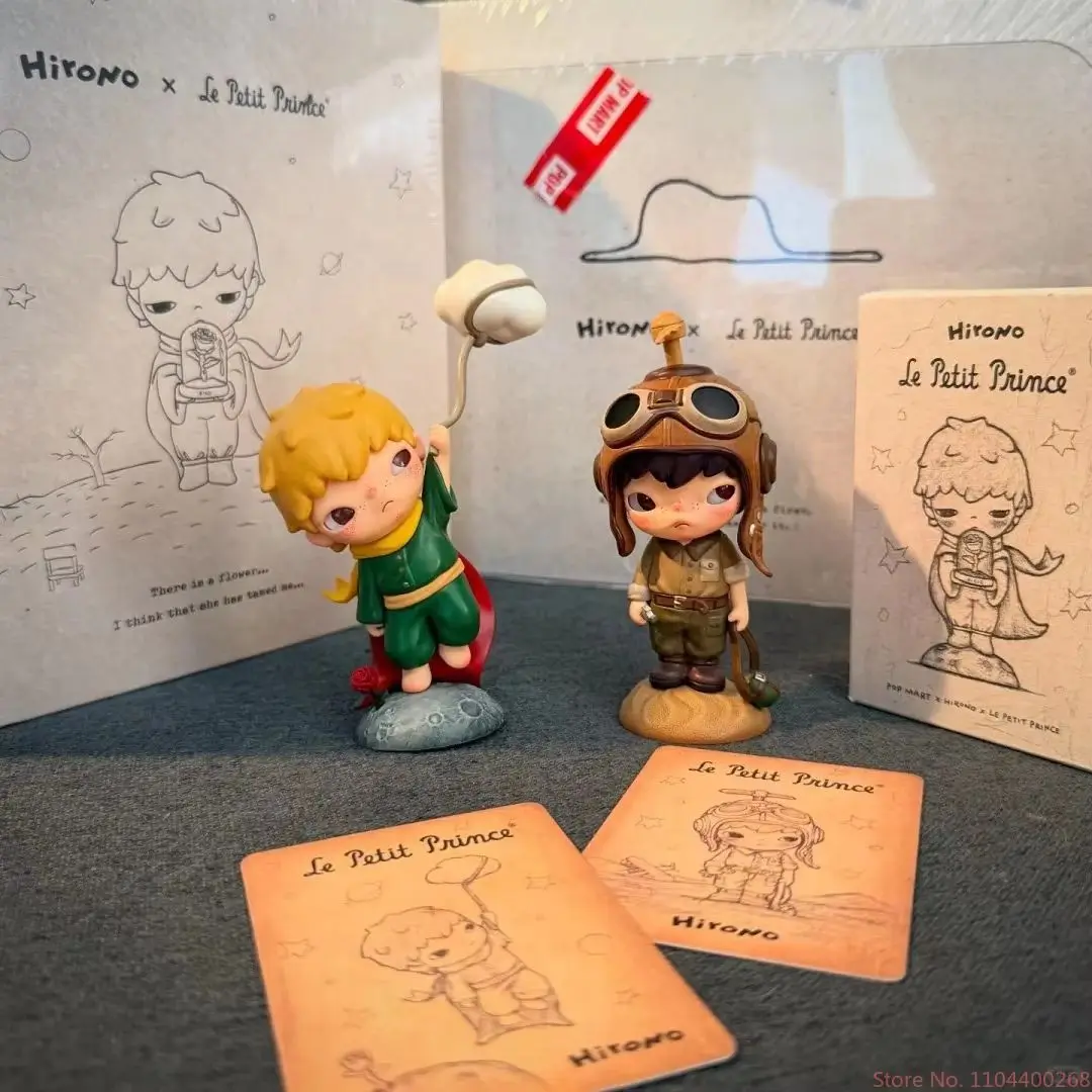 Genuino Pop Mart Hirono X Le Petit Prince Serie 8-12 cm Pvc/Abs Blind Box Anime Figure Simpatici regali di compleanno di Natale