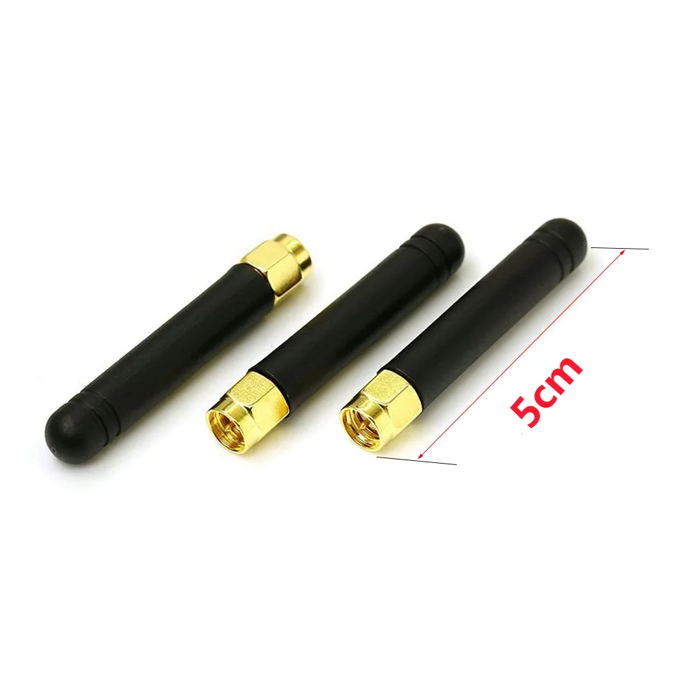 1PC 2.4G 50 Ohm Length 5CM Small Antenna Mini Short SMA Male Rubber Sleeve Small  WIFI Bluetooth Antenna