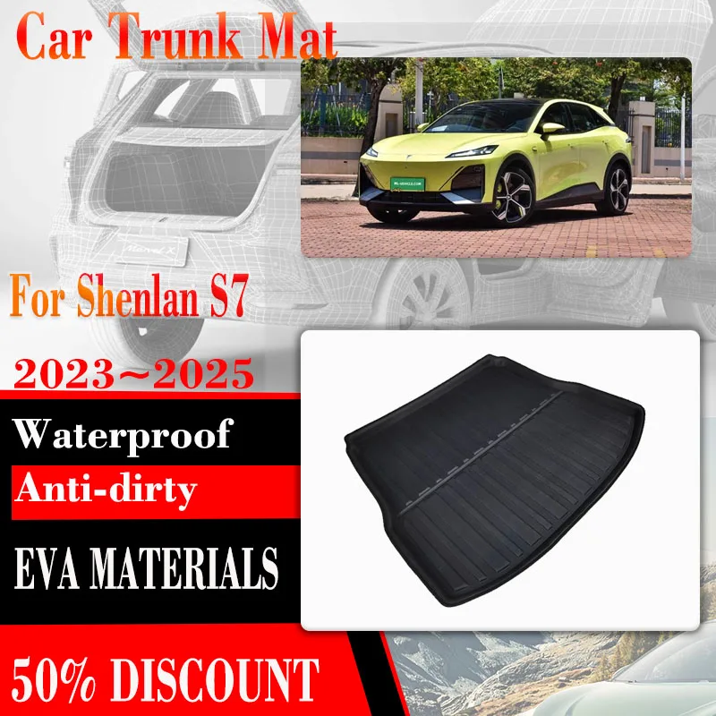 For Changan Shenlan Deepal S7 2023 2024 2025 Car Trunk Storage Pads EVA Boot Liner Mat Mud Carpet Rug Auto Accessories Interior